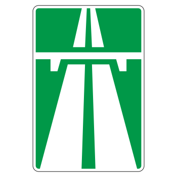 Дорожный знак 5.1 «Автомагистраль» (металл 0,8 мм, III типоразмер: 1350х900 мм, С/О пленка: тип А коммерческая)